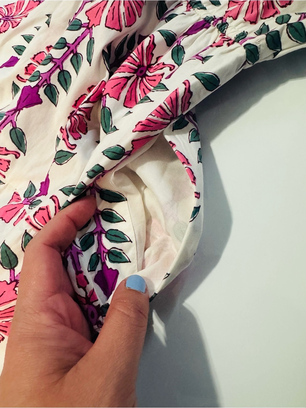 J.CREW Printed V-Neck Puff-Sleeve Maxi Dress Sz 4 Ivory Flamingo Floral NWOT - Picture 8 of 9
